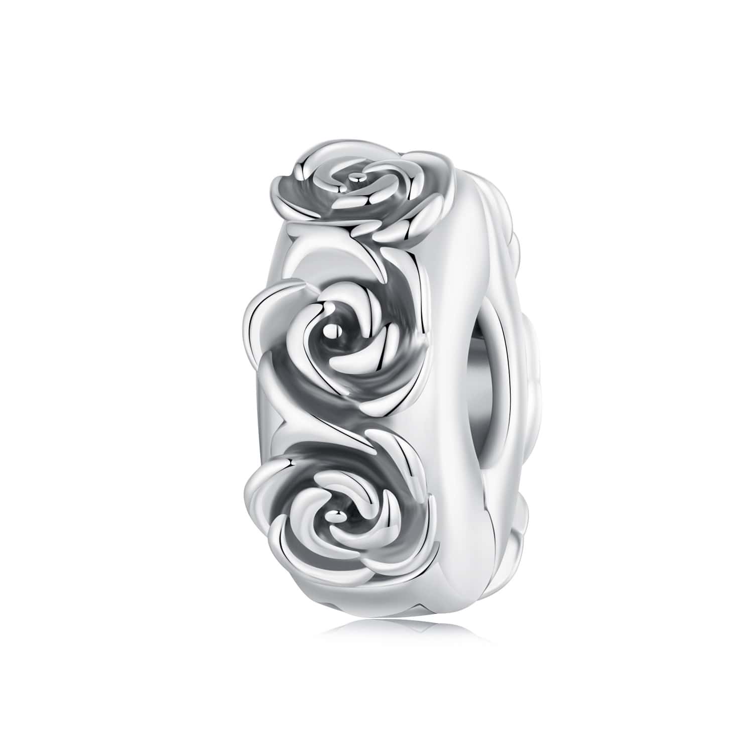 Sterling Silver Rose Clip Charm | VerHalo Jewelry