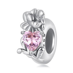 Flower Birthstone Spacer  Charm (From Jan. to Dec.)